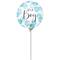 Ballon métallisé sur tige en forme de bouteille de mousseux de 35,5 cm